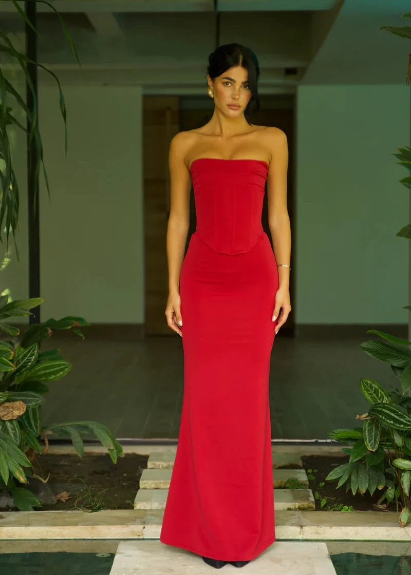 MYLA GOWN - WINE