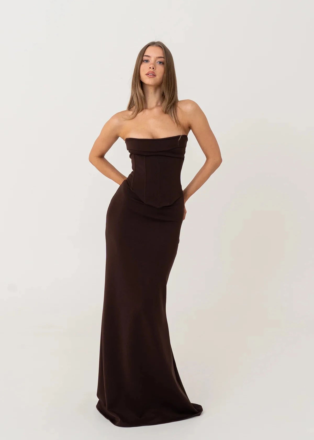 Louie Gown Chocolate – Before Midnight Rentals