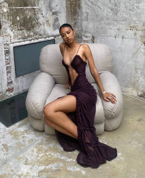 jaded london dress long Jaded London Asteria Asymmetrical High-Low Maxi Dress