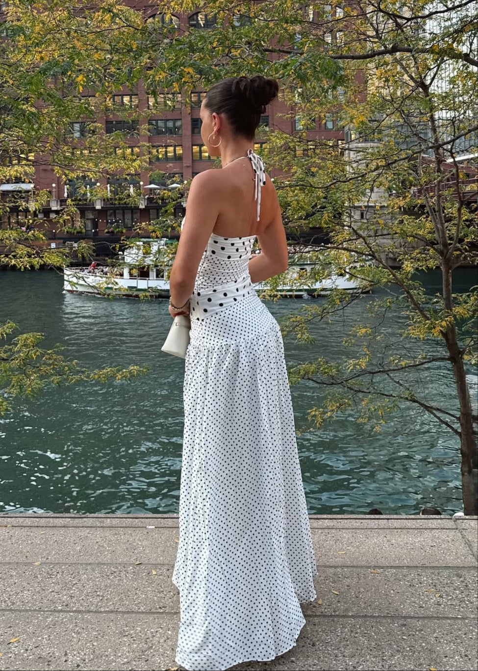 Marguerite Halter Maxi Dress – Before Midnight Rentals