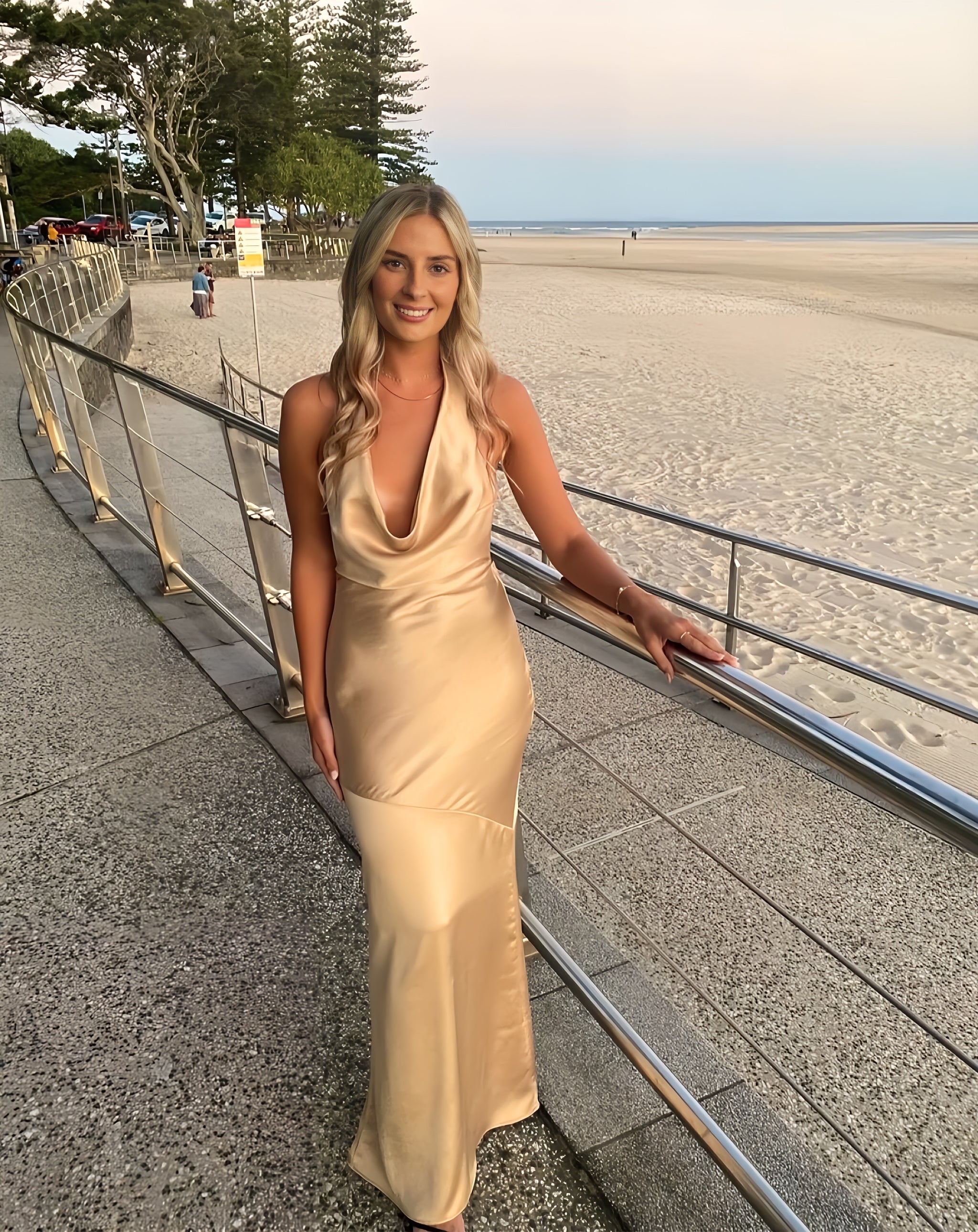 Daniella Dress Gold | Arcina Ori | Before Midnight Rentals