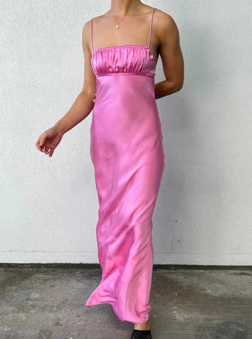 bec and bridge pink maxi dress Cedar City Maxi Dress in Candy Pink